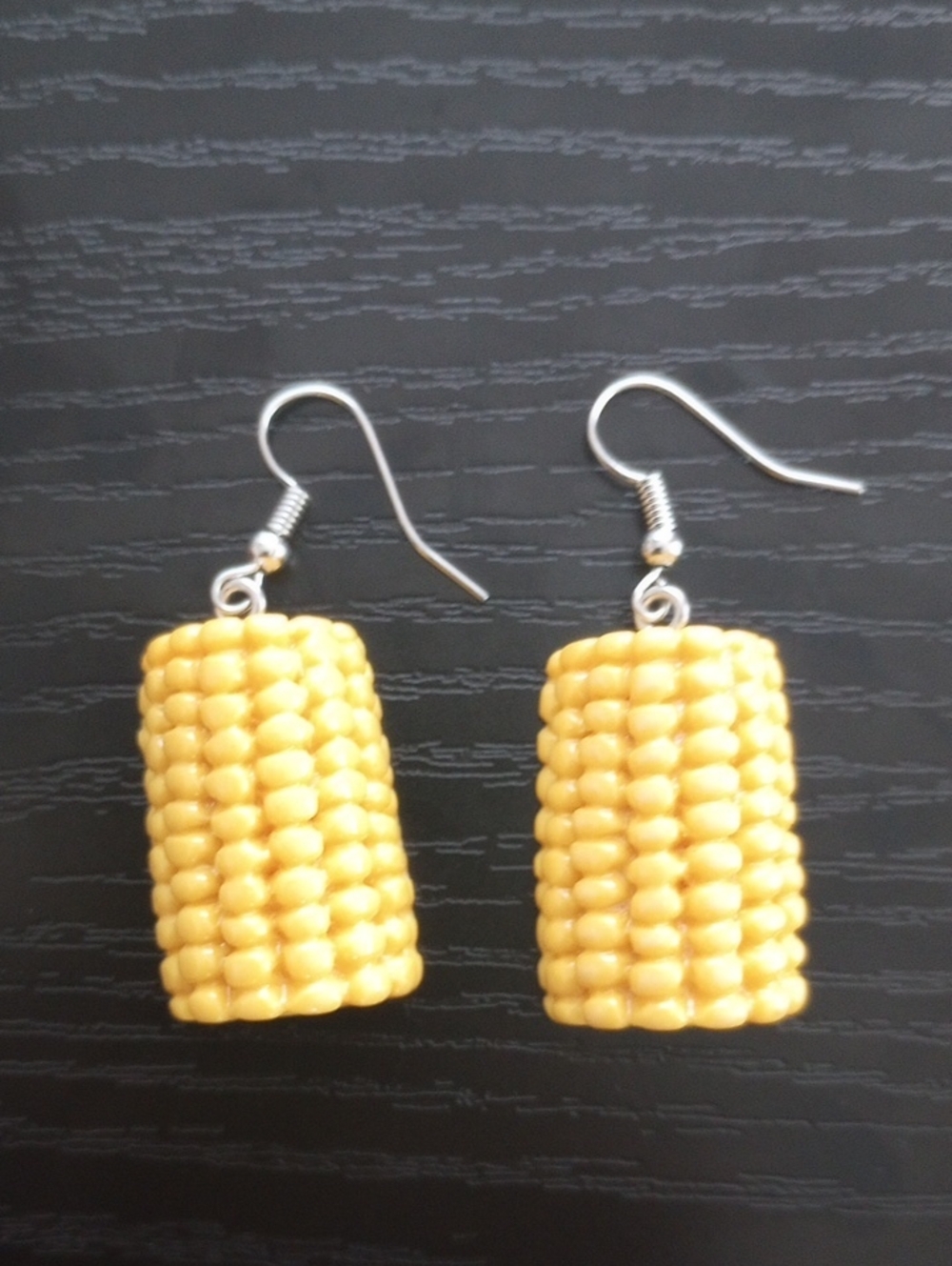 Yellow Corn Kernel Drop Earrings Women's Jewelry